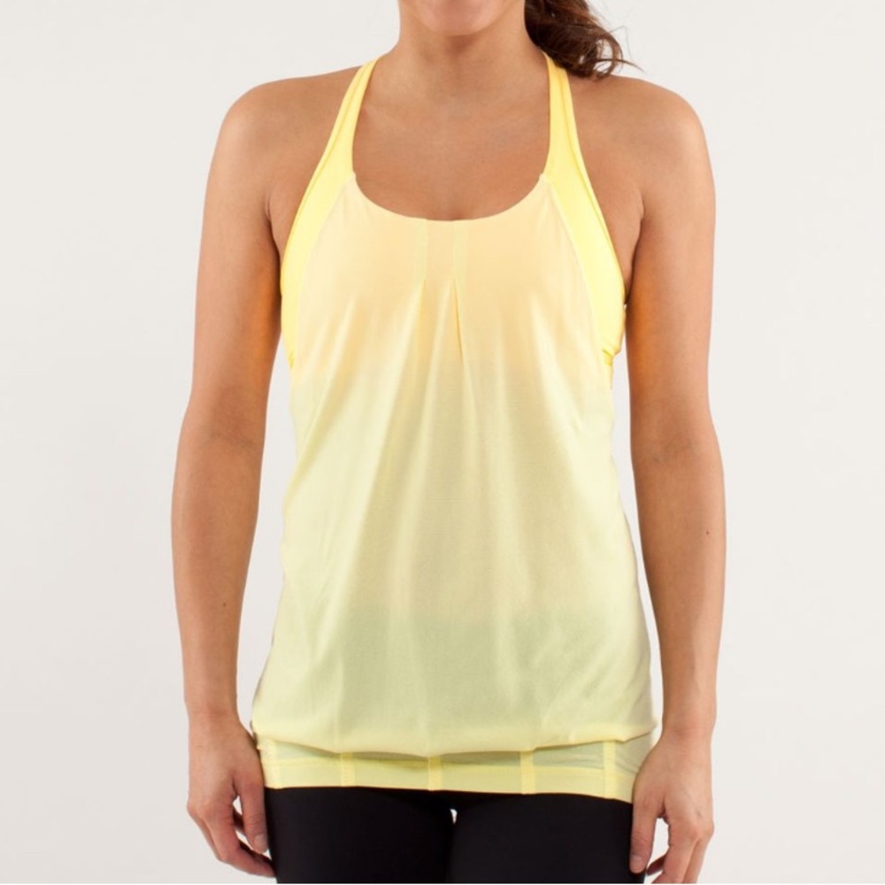 Lululemon Practice Freely Tank Mellow Lemon/Burning Yellow
top size 10 - Picture 3 of 9